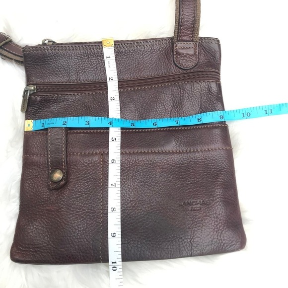 Lanchas Paris Brown Leather Crossbody - Picture 5 of 12